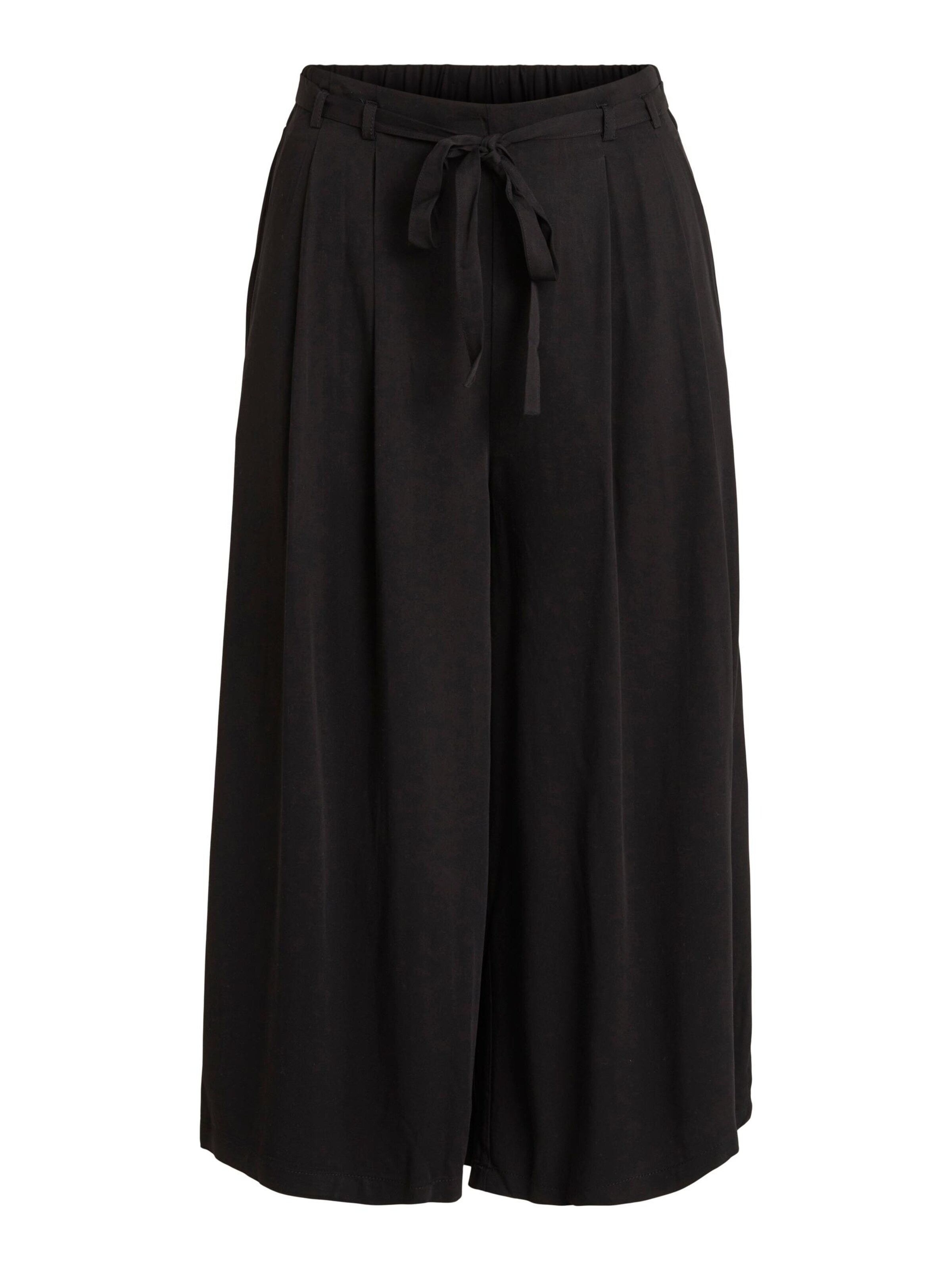 Pantaloni Donna VILA Pantaloni con pieghe Vero in Nero Pantaloni Donna VILA Pantaloni con pieghe Vero in Nero