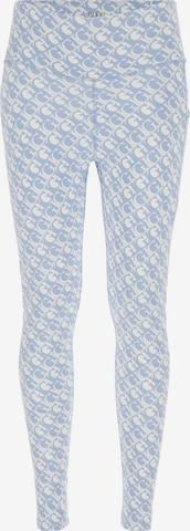 GUESS Workout Pants 'LOGOMANIA' in Blue: front