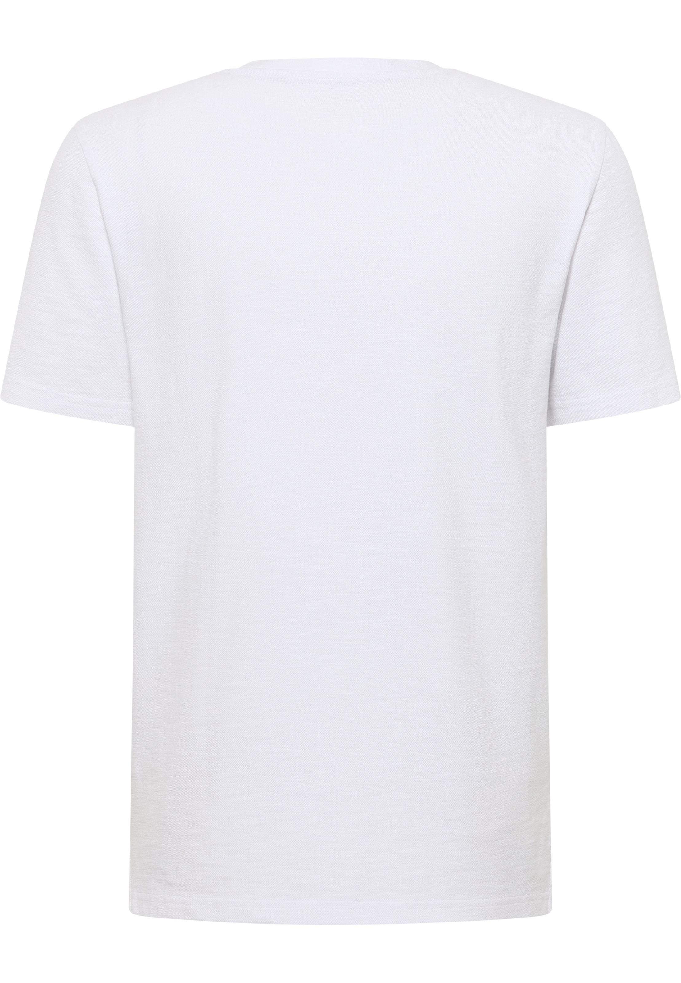 MUSTANG T-Shirt 'Style Acton' in Weiß