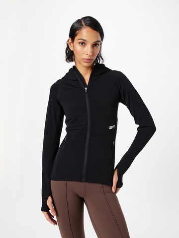 aim'n Sports sweat jacket in Black: front