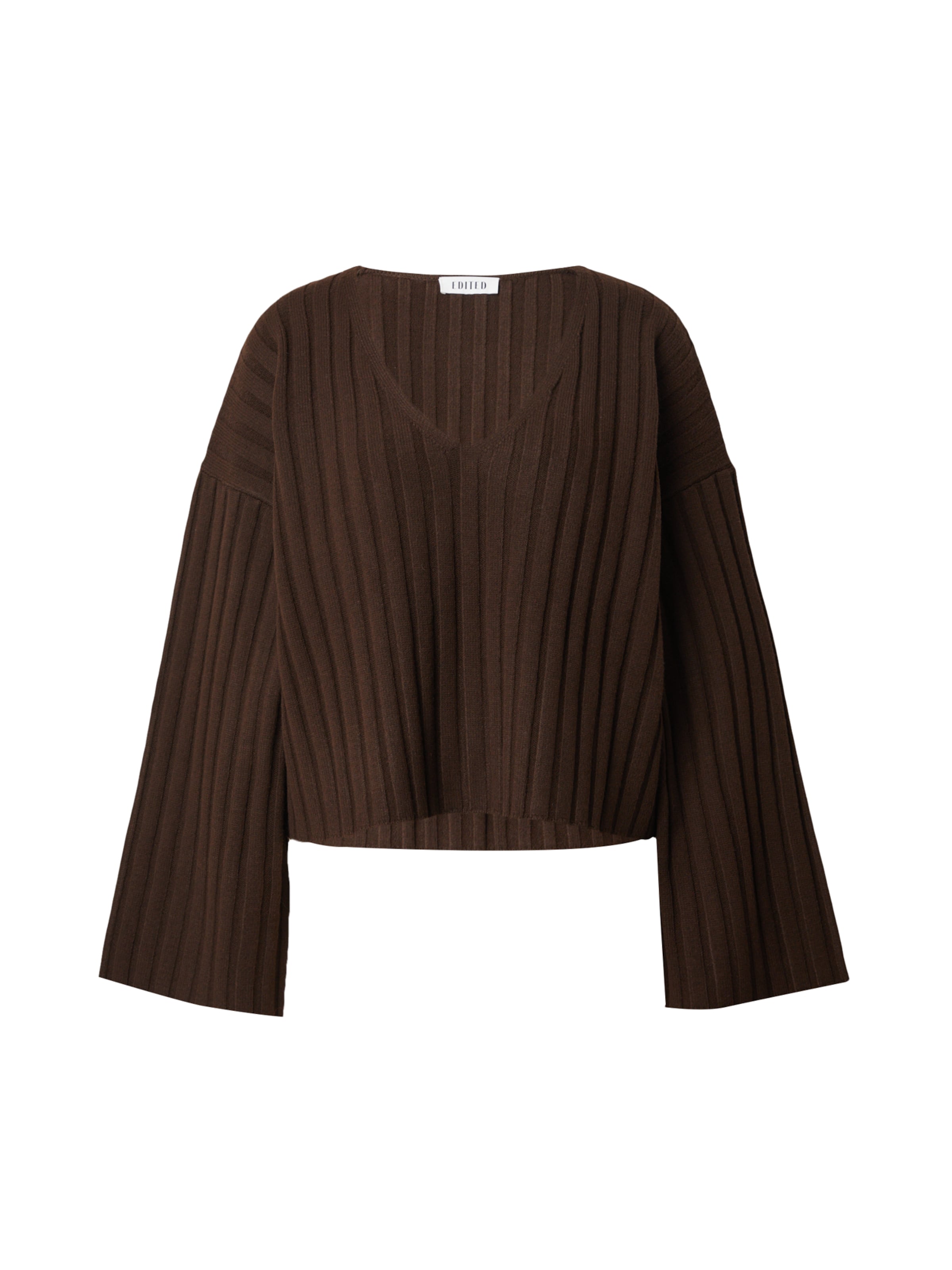 EDITED Пуловер 'Thamara' в кафяво: отпред