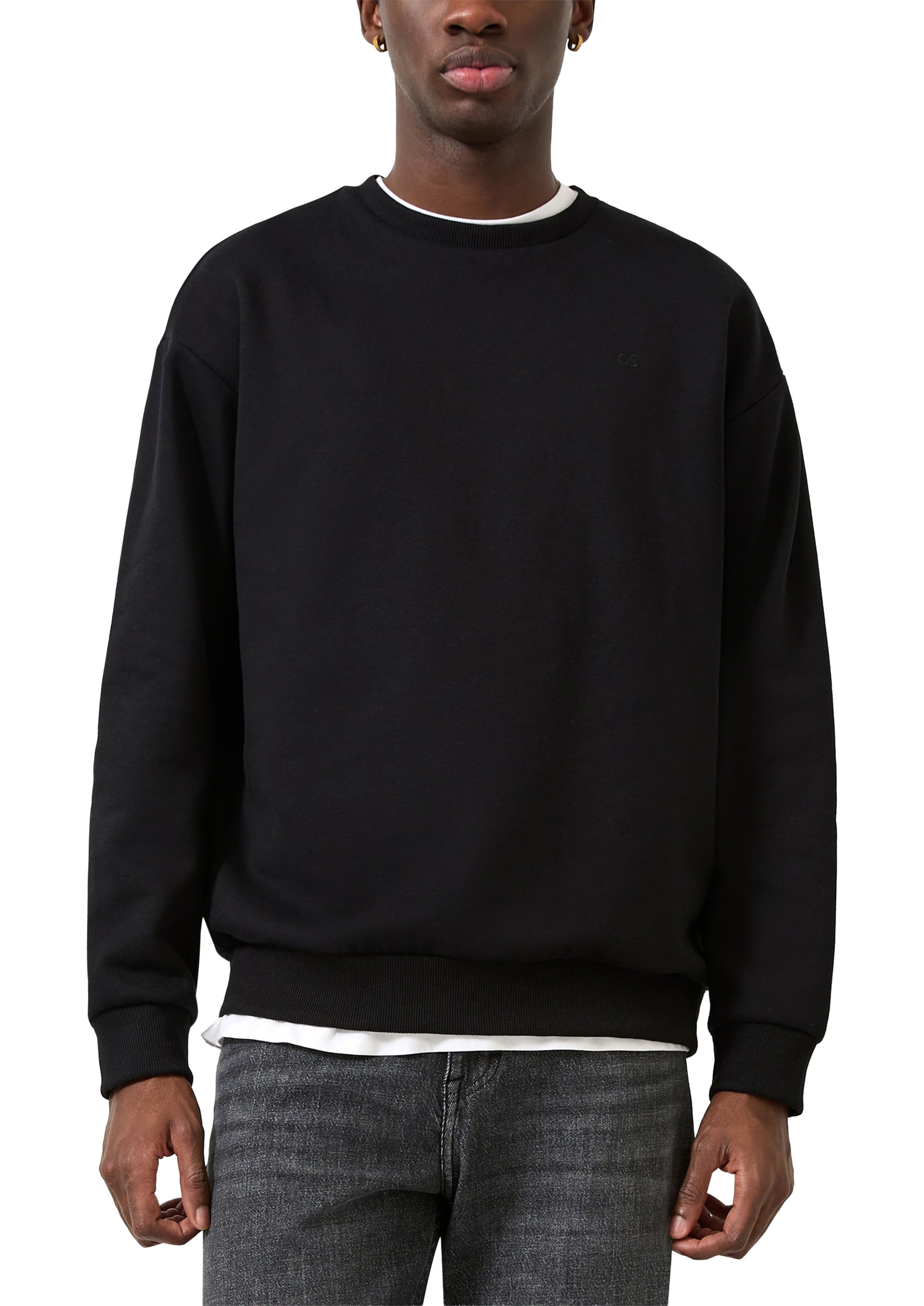 QS Sweatshirt i svart
