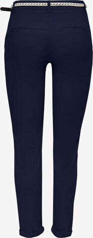 Slimfit Pantaloni chino 'Biana' di ONLY in blu