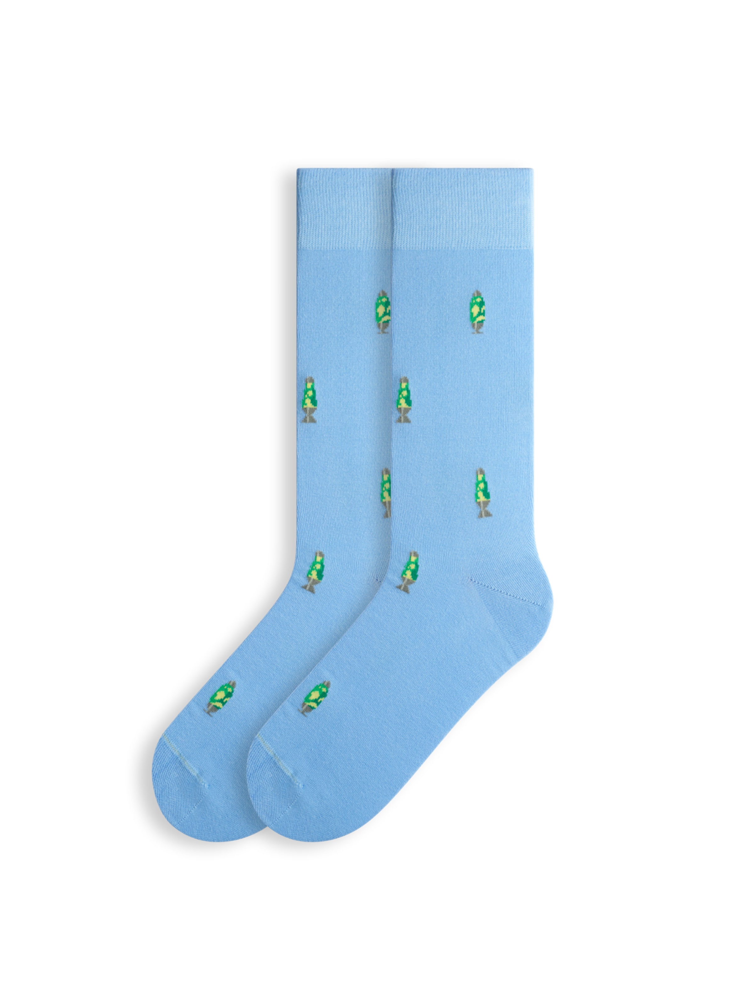 Von Jungfeld Socken 'RETRO ICONS' in Blau: Vorderseite