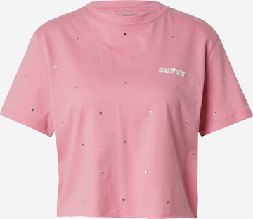 GUESS Tričko 'SKYLAR' – pink: přední strana