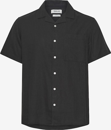 !Solid Regular fit Button Up Shirt 'Allan' in Black: front