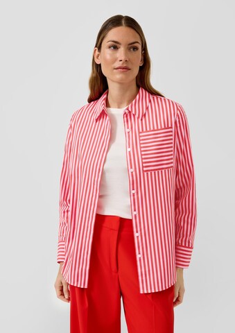 Chemisier s.Oliver en rouge : devant