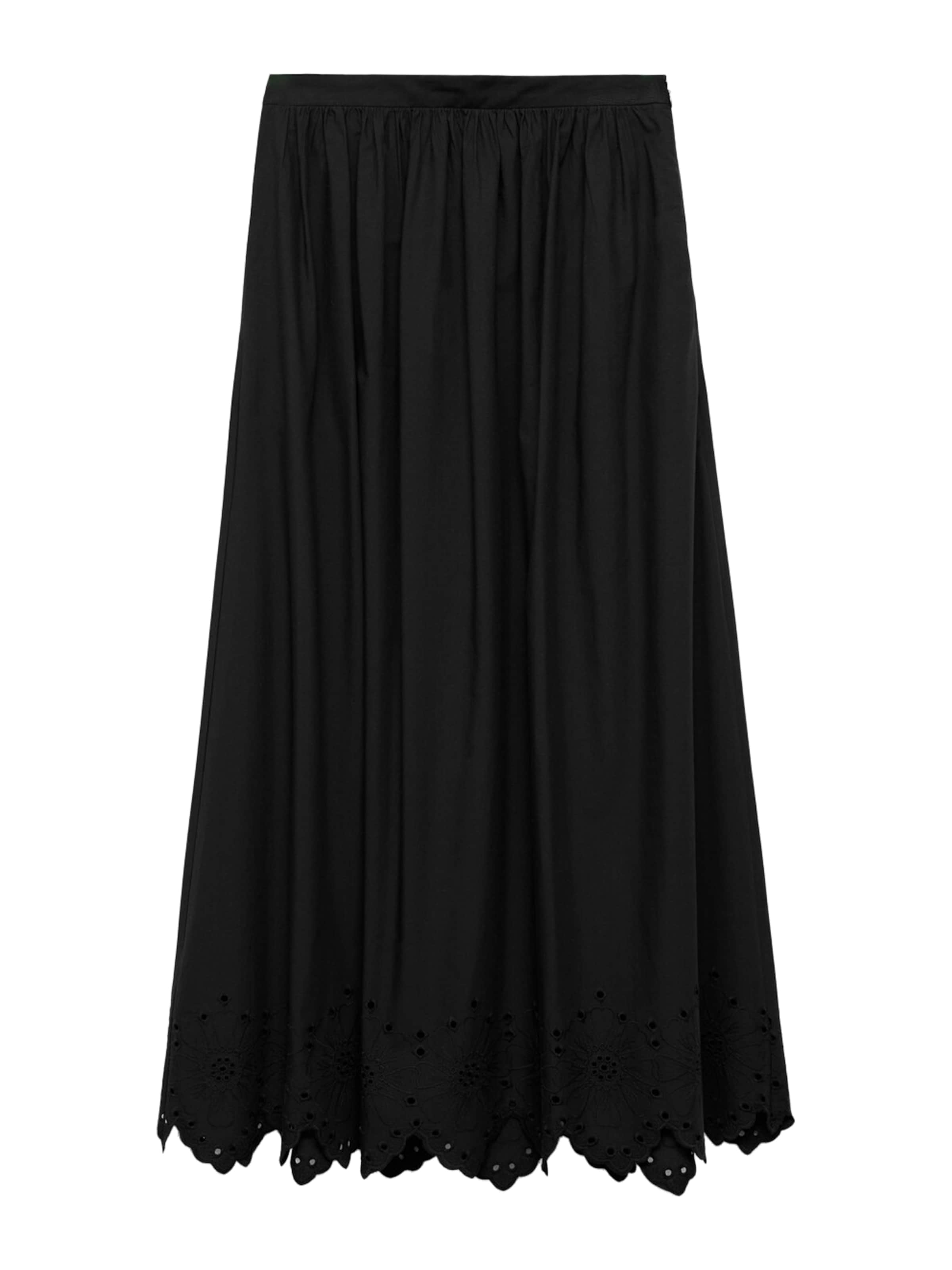 MANGO Kjol 'CLAUS' i svart: framsida