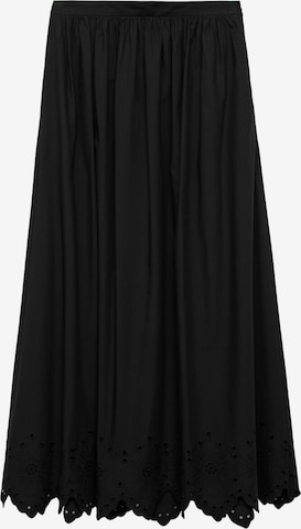 Fustă 'CLAUS' de la MANGO pe negru: față