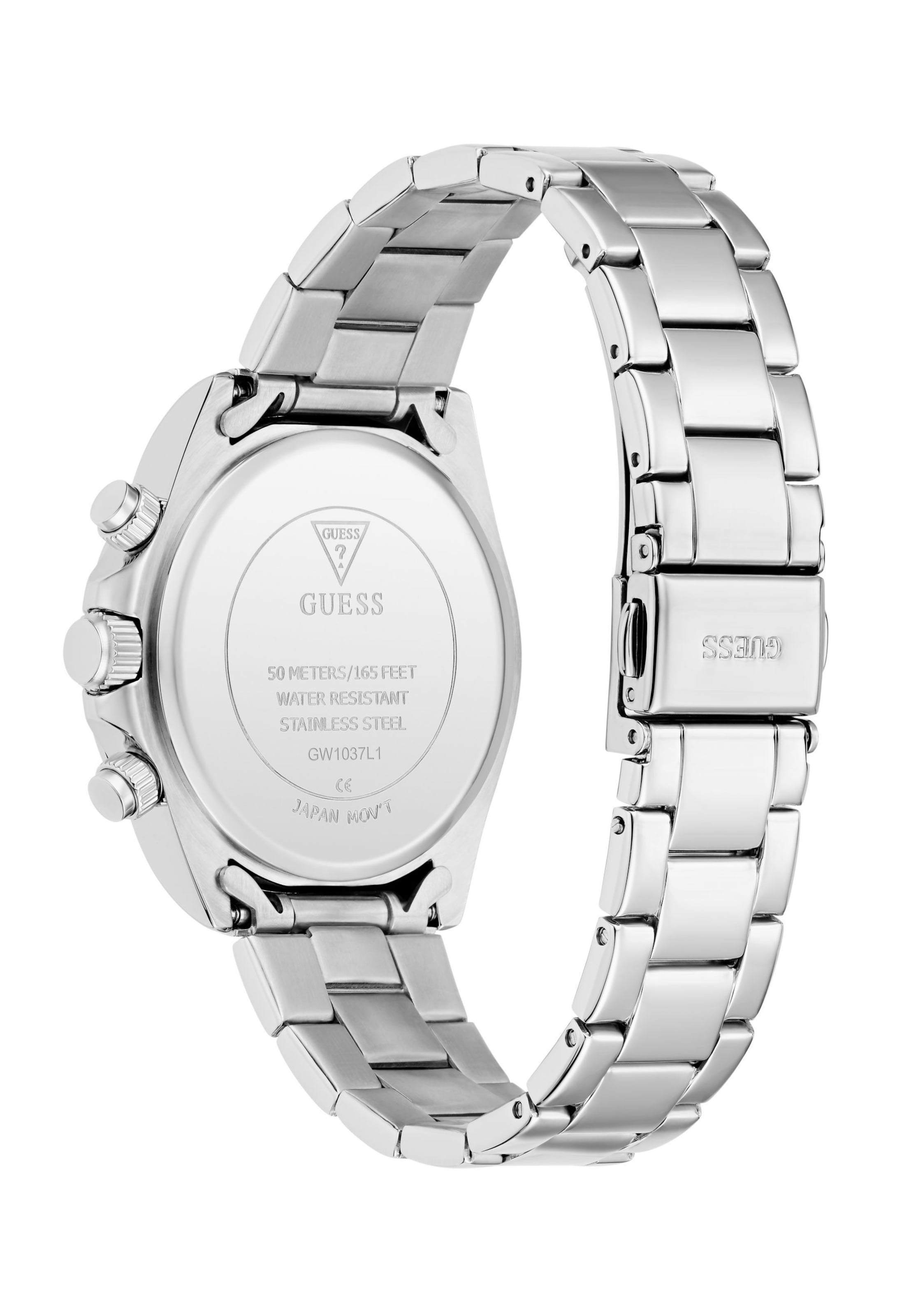 GUESS Analogt ur 'Victoria' i sølv