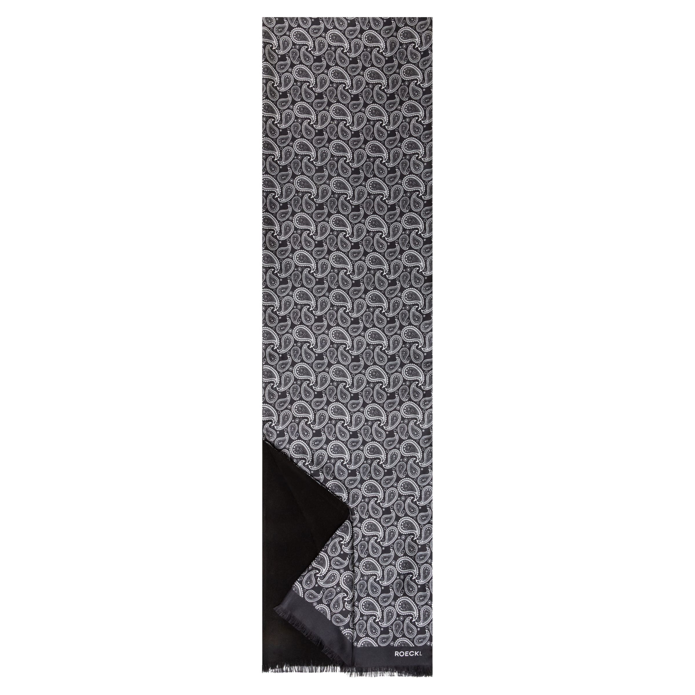 Roeckl Sjaal ' PAISLEY PATTERN 27x184 ' in Blauw: voorkant