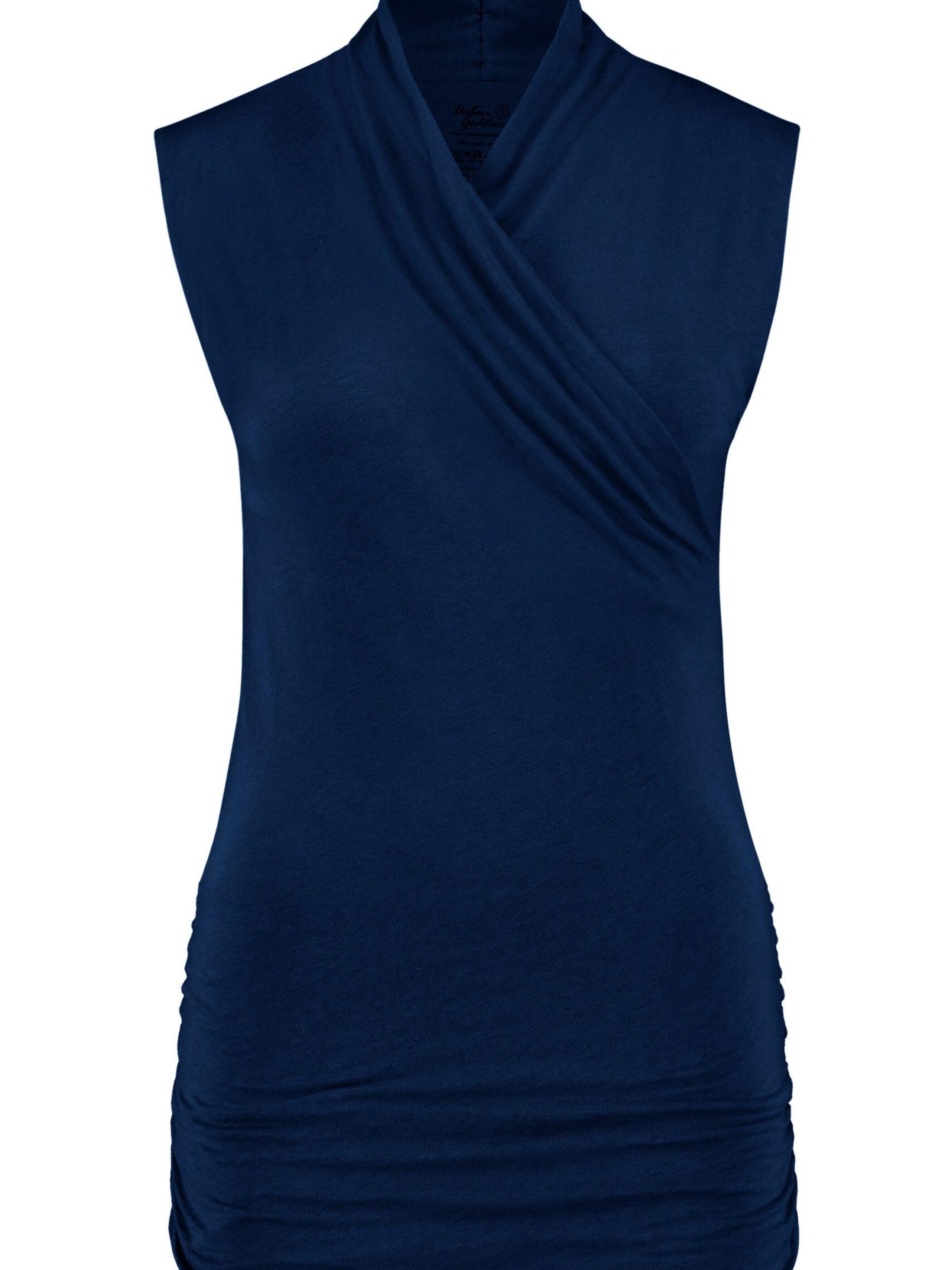 Urban Goddess Yoga & Activewear Sporttop 'Good Karma' in Blau: Vorderseite