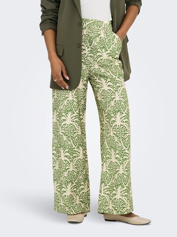 JDY - Pierna ancha Pantalón 'JDYTroya' en verde: frente