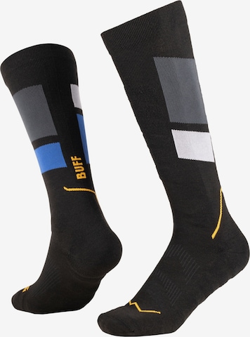 Chaussettes 'BUFF Thermonet Over The Calf Socks' BUFF en noir : devant