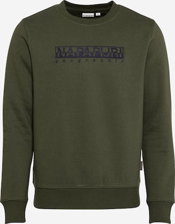 NAPAPIJRI Sweatshirt 'BERBER' in Green: front