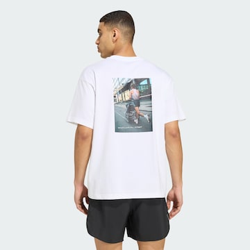 ADIDAS PERFORMANCE Funktionsshirt 'Runners we are different' in Weiß: Vorderseite