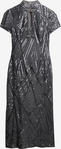 Robe de soirée 'Mandarin' Superdry en gris : devant