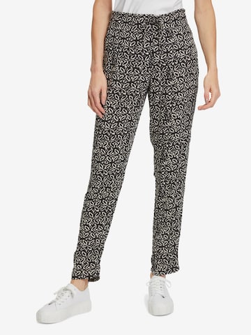 Cartoon Regular Pants in Black: front