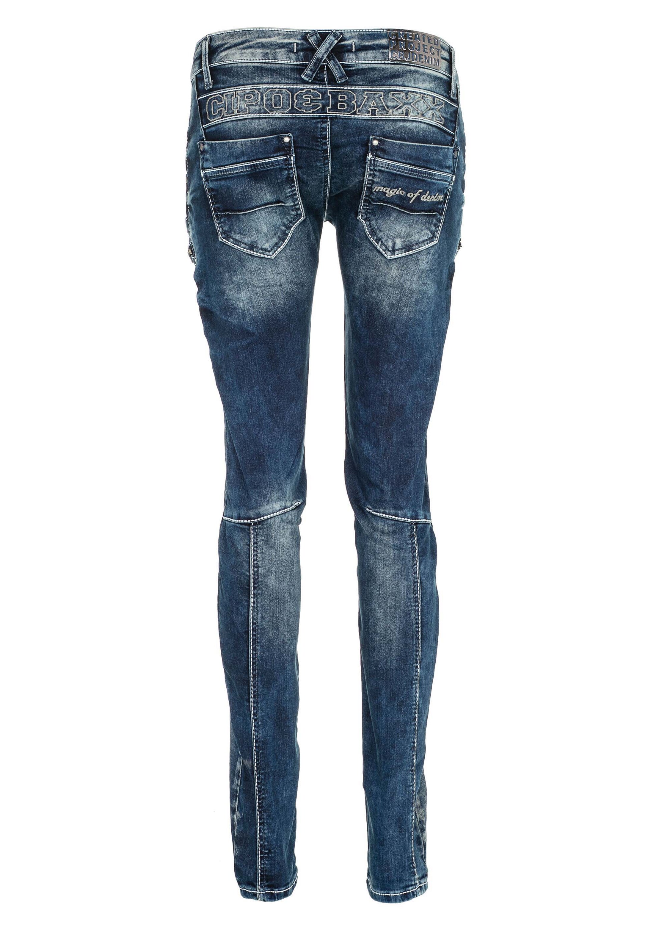 Frauen Jeans CIPO & BAXX Jeans 'Imagine' in Blau - NR71973