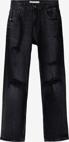 Bershka Slimfit Jeans in Zwart: voorkant