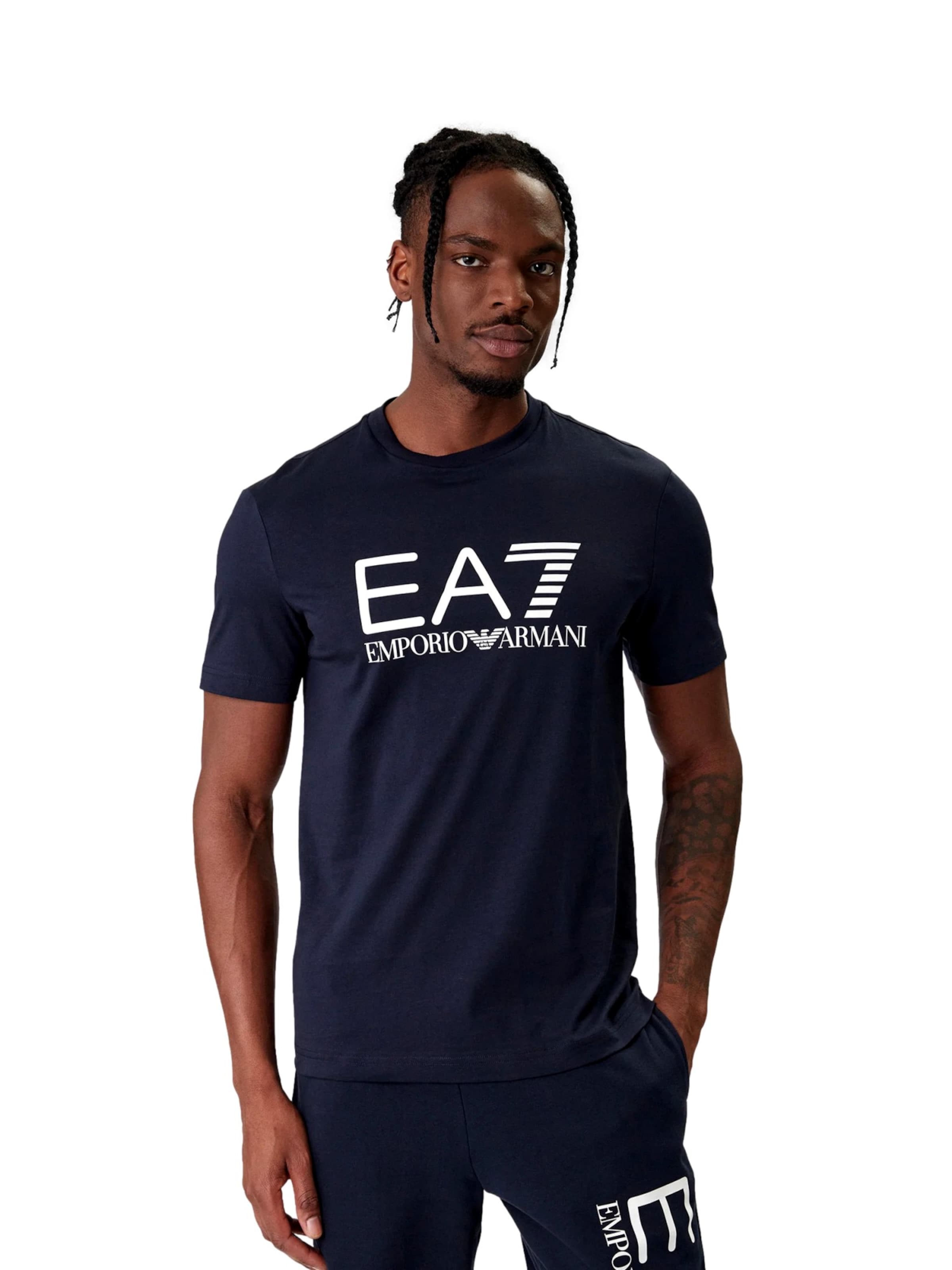 EA7 Emporio Armani Shirt in Blue: front