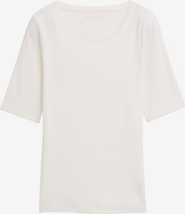 TOM TAILOR T-Shirt in Weiß: Vorderseite