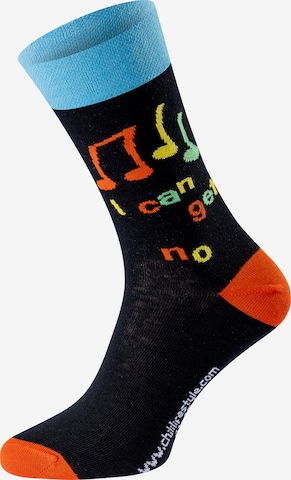 Chili Lifestyle Socks 'Banderole Leisure Socks' in Black: front