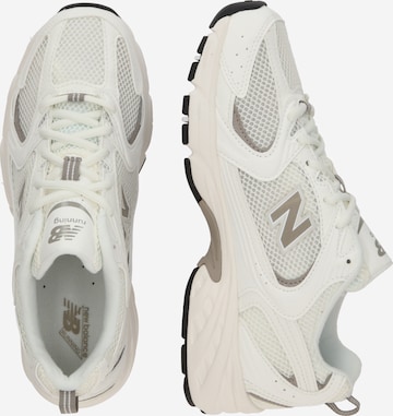 New balance blanche beige sales