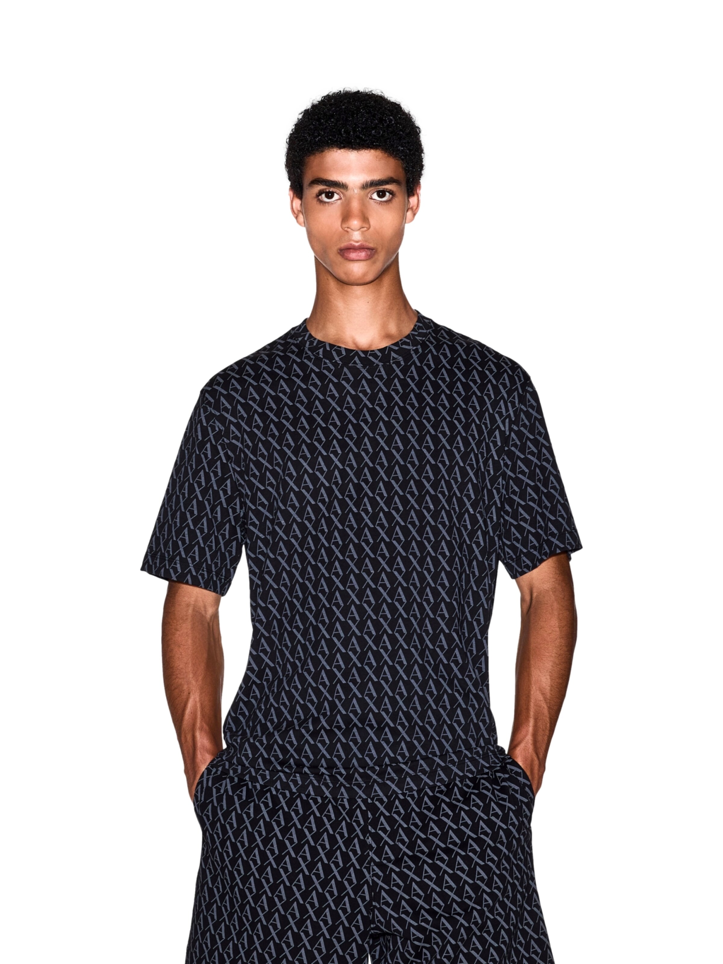 ARMANI EXCHANGE Särk, värv must: eest vaates