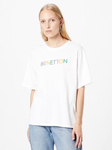 UNITED COLORS OF BENETTON T-Shirt in Weiß: Vorderseite