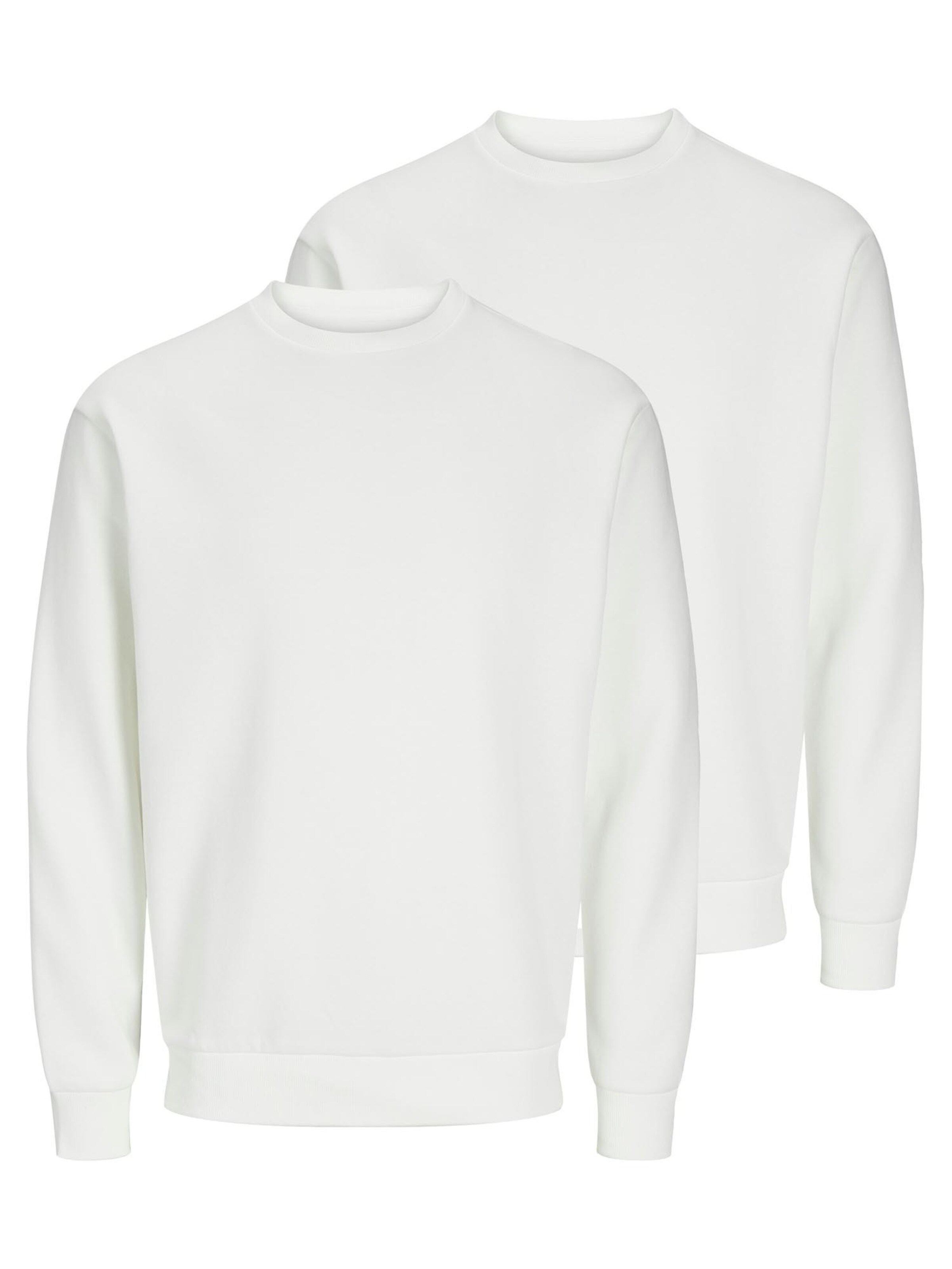 JACK & JONES Sweatshirt 'Bradley' in Wit: voorkant