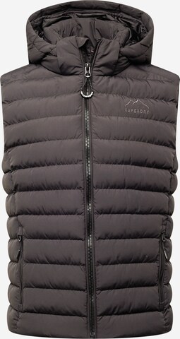 Superdry Vest 'Fuji' in Black: front