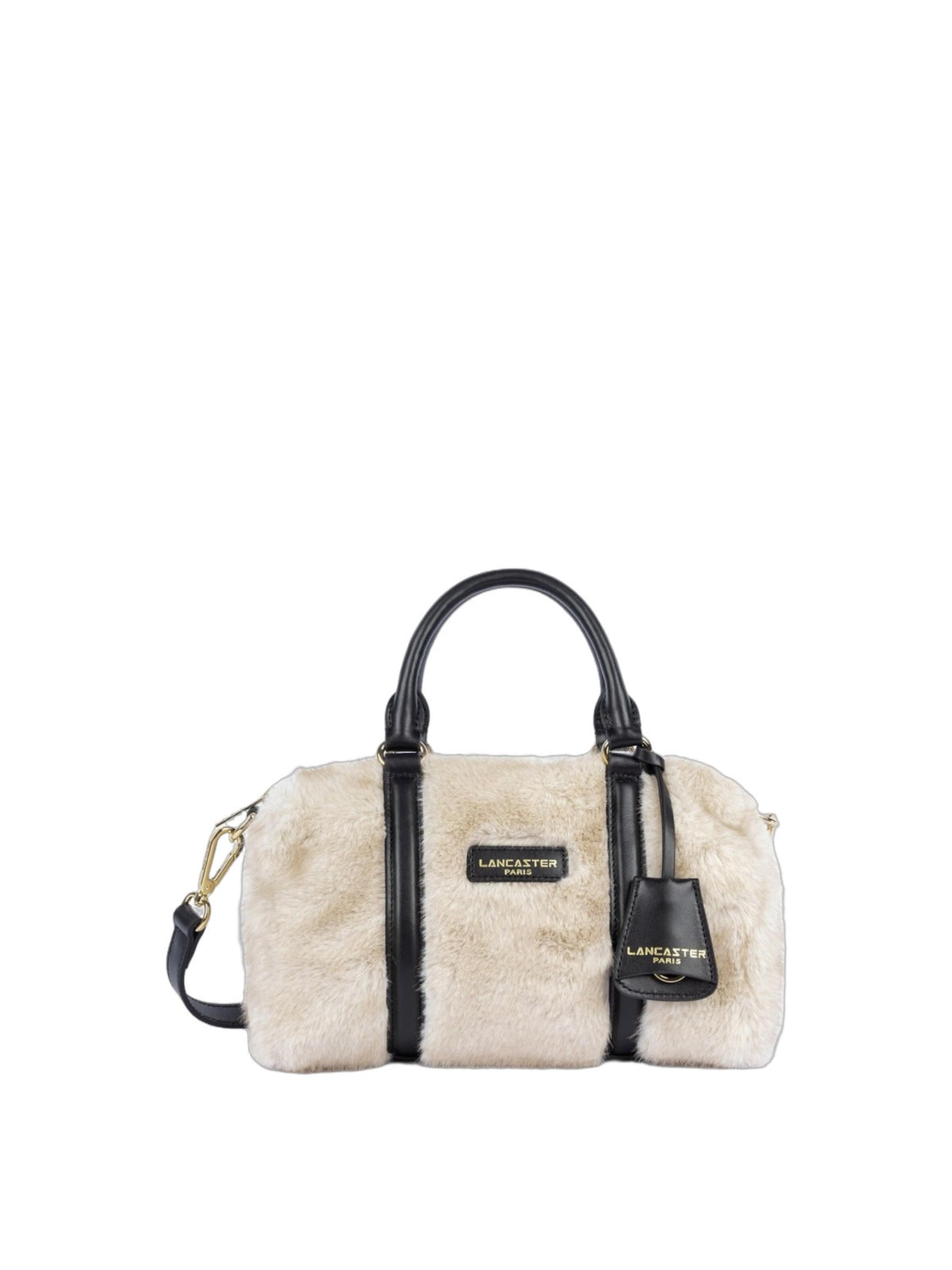 LANCASTER Paris - Bolso de mano 'Moumoute' en beige: frente