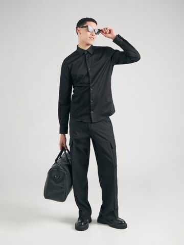JOOP! Slim fit Srajca 'Pit' | črna barva