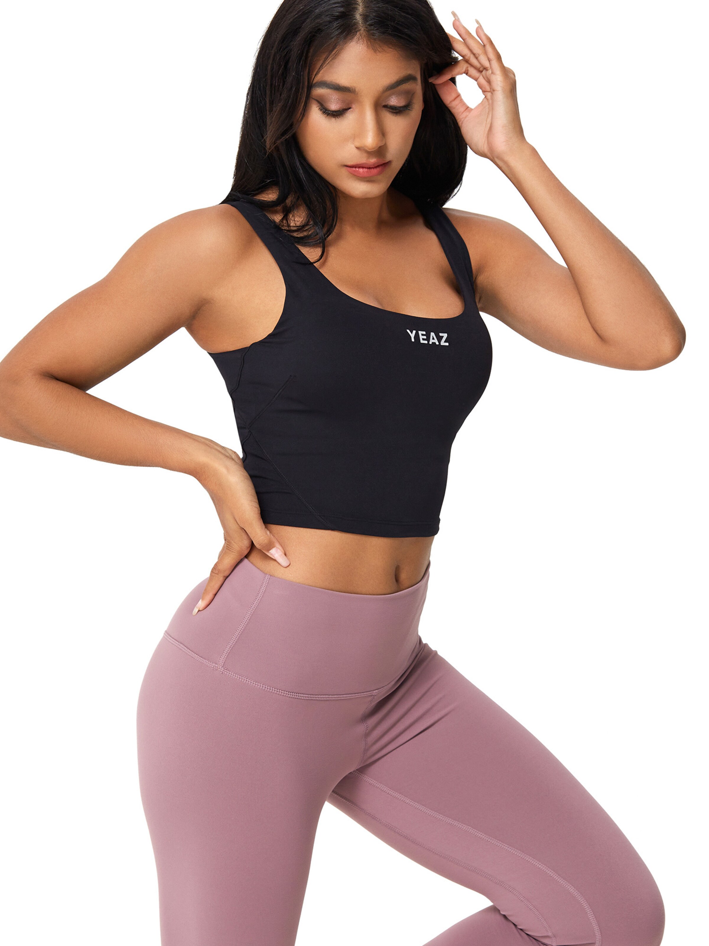 YEAZ Bustier Sport-BH 'Today' in Schwarz