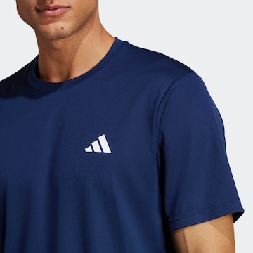 ADIDAS PERFORMANCE Функционална тениска 'Train Essentials ' в синьо