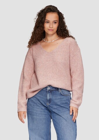 QS Pullover in Pink: Vorderseite