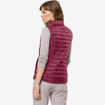JACK WOLFSKIN Sportbodywarmer 'Pack And Go' in Rood