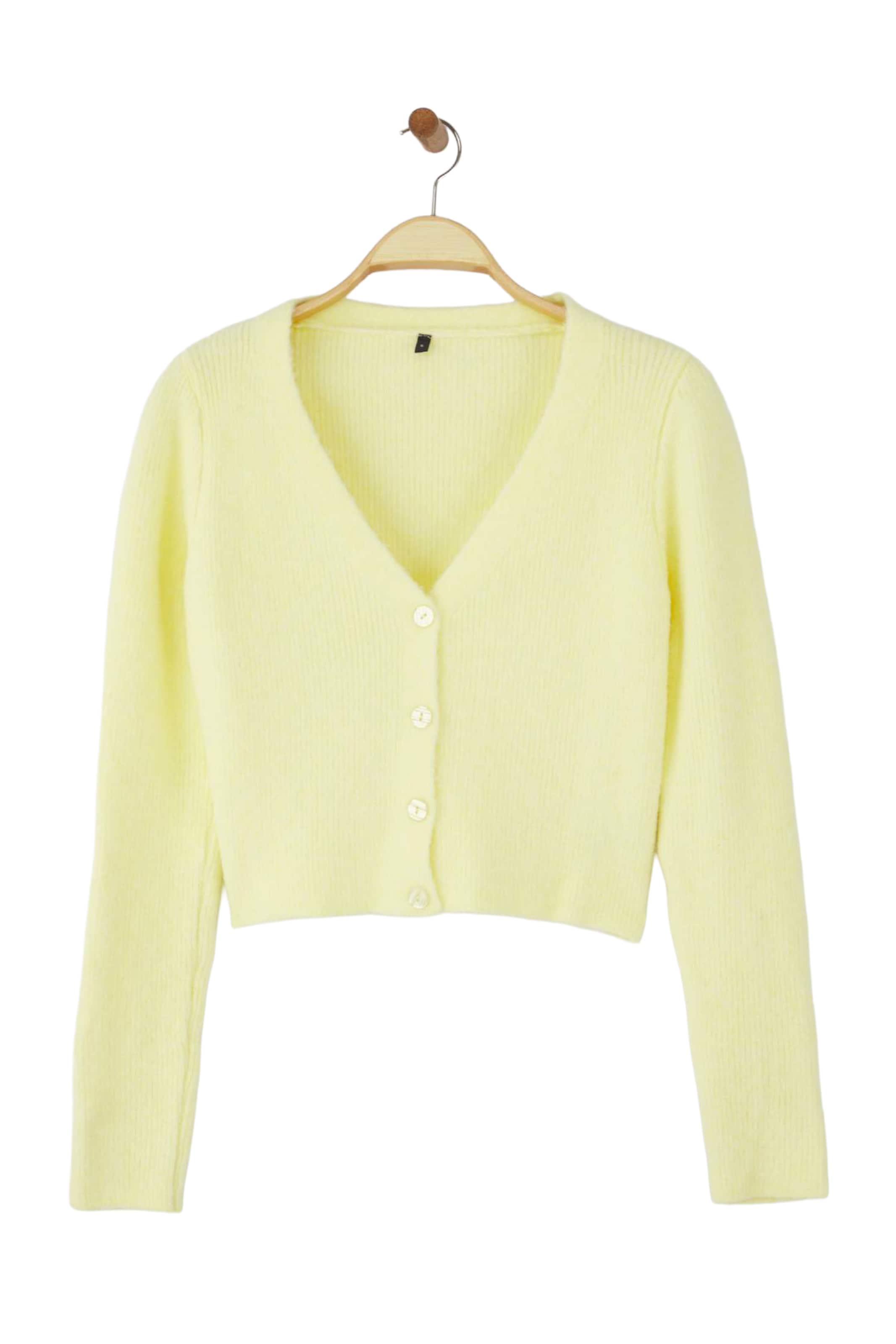Trendyol Strickjacke in Gelb: Vorderseite