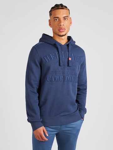 Sweat-shirt 'The Craftsmen' CAMP DAVID en bleu : devant