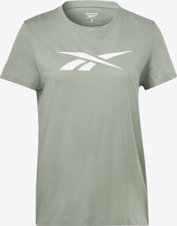 zaļš Reebok Sporta krekls 'Vector': no priekšpuses