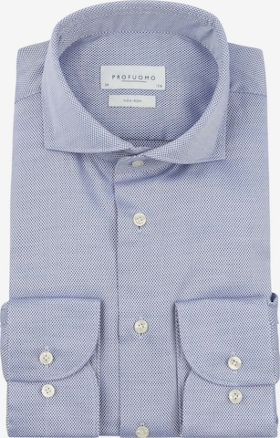Profuomo Slim fit Button Up Shirt in Blue: front