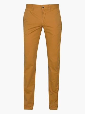 Suitable Slimfit Chino 'Sartre' in Geel: voorkant