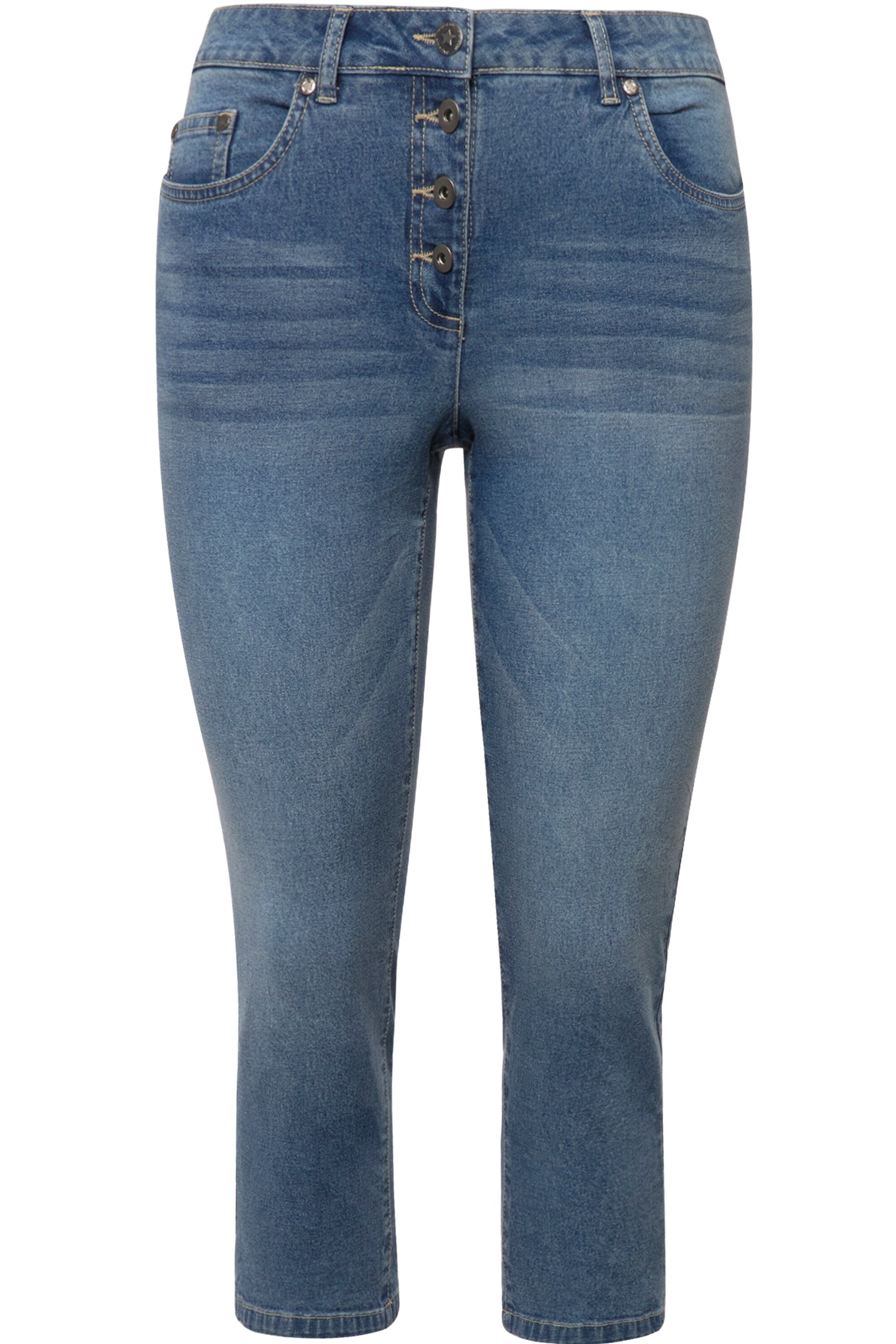 Coupe slim Jean Angel of Style en bleu : devant