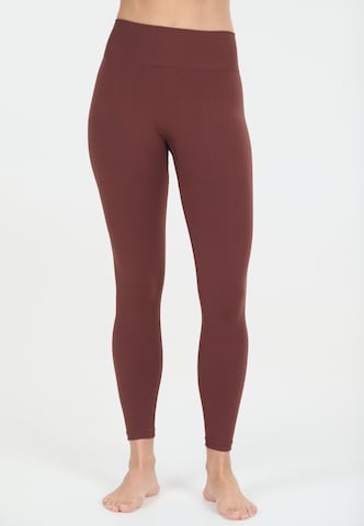 Athlecia Slimfit Sportbroek 'Nagar V2' in Rood: voorkant