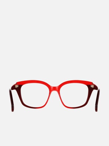 FERRAGAMO Sunglasses 'Ferragamo SF3023 Transparent red/dark red 51/18/140 WOMAN Eyewear Frame' in Red