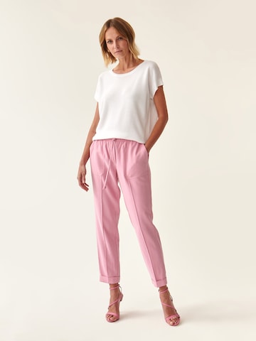 TATUUM Regular Панталон с ръб 'SUMIKO' в розово