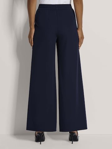 Wide Leg Pantalon MADELEINE en bleu : devant