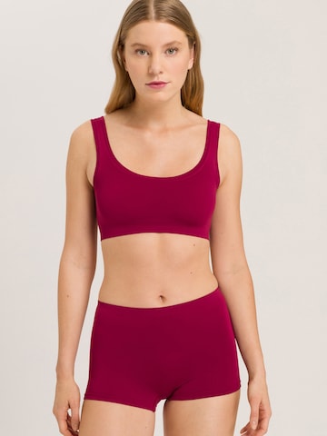 Hanro Bralette Bra ' Touch Feeling ' in Red: front