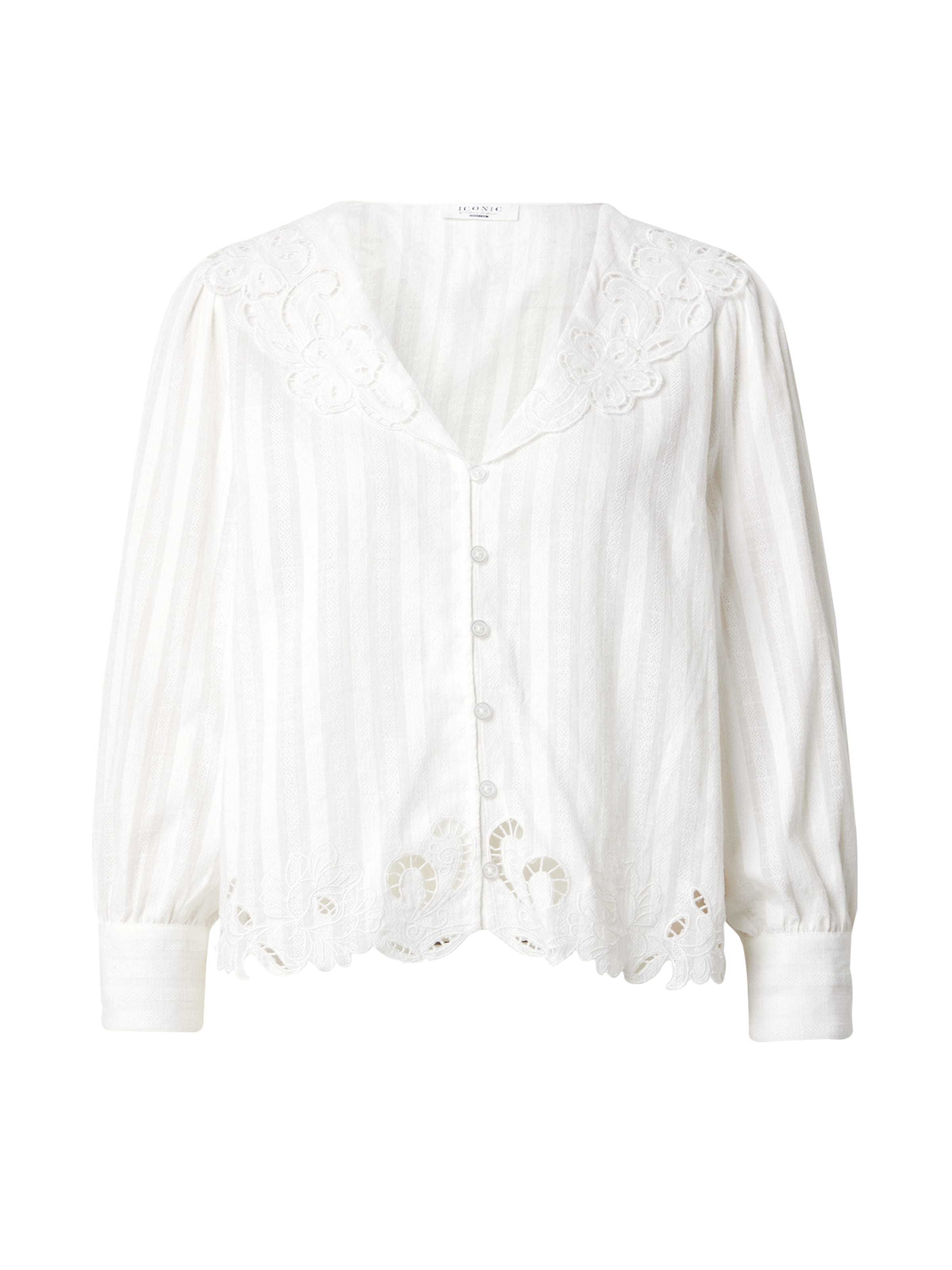 ABOUT YOU x Iconic by Tatiana KucharovaBluza &#x27;Greta&#x27; - bijela boja: prednji dio